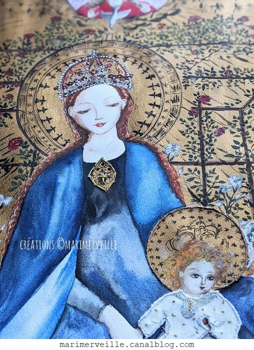 La Vierge au Buisson de Roses - création ©Marimerveille 1