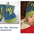 bonnet polaire bleu-vert