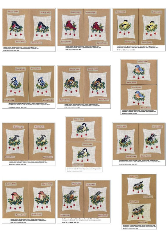 Fin des cartes oiseaux Noël 121062937