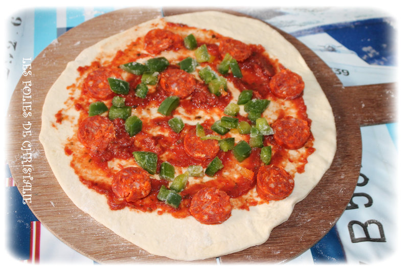Pizza chorizo poivron 1