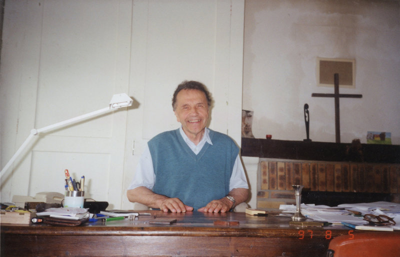1997 août, Jacques Breton dans son bureau