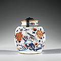 Pot à gingembre couvert en porcelaine imari, chine, dynastie qing, xviiie siècle