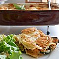 Les lasagnes aux légumes et au chèvre