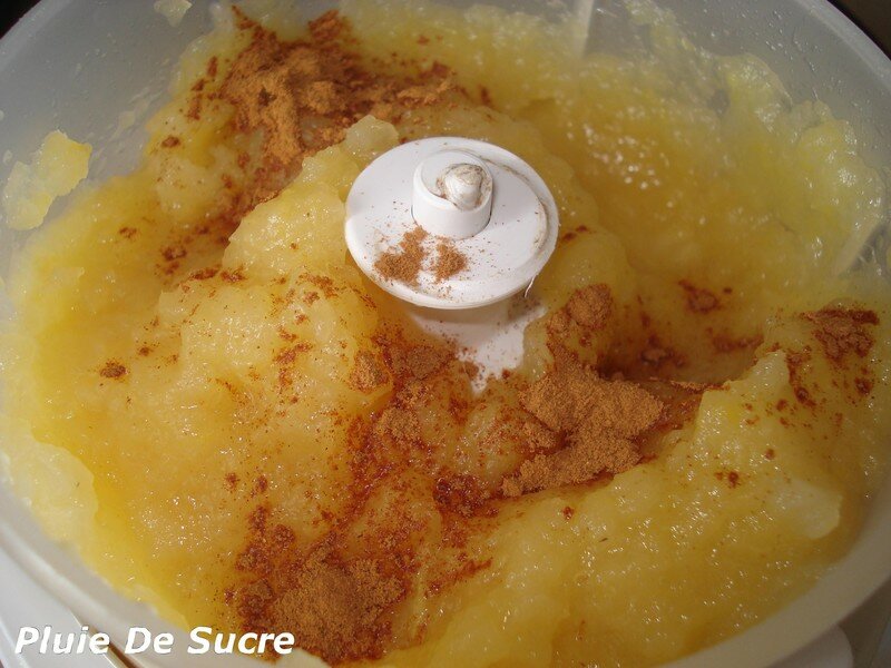 Compote Pomme Nectarine à la fleur de Badiane Pluie De Sucre