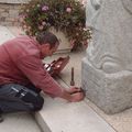 Marc'harit fulup : sa statue retrouve son créateur