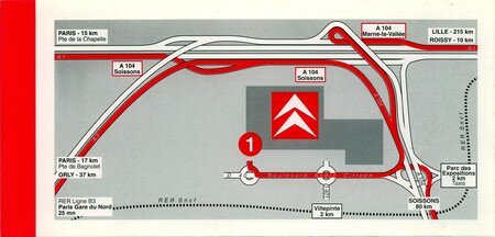 © 1992 François-Noël TISSOT Une Identité Pour Demain ® Aulnay-sous-Bois PSA CITROEN Orientation des Visiteurs vers le site