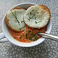 Velouté de tomates § tartines de mozzarella
