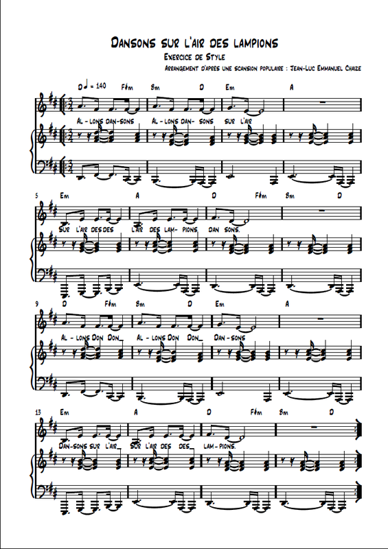 Dansons sur l'air des lampions Martin Destroy