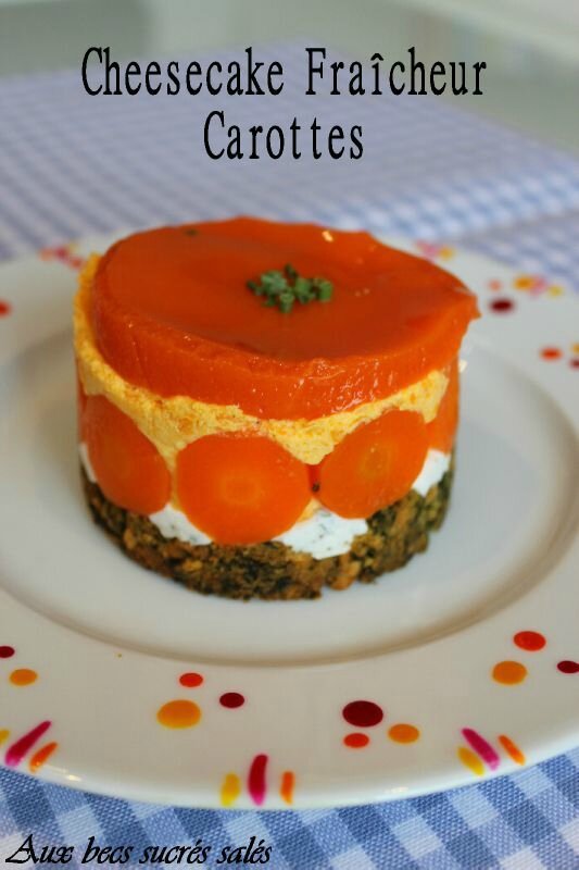 cheesecake fraicheur aux carottes