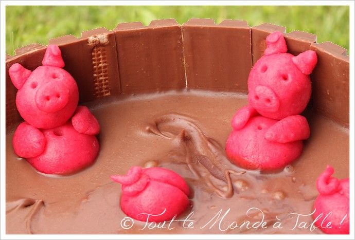 Gateau 3d La Piscine A Cochons Tout Le Monde A Table