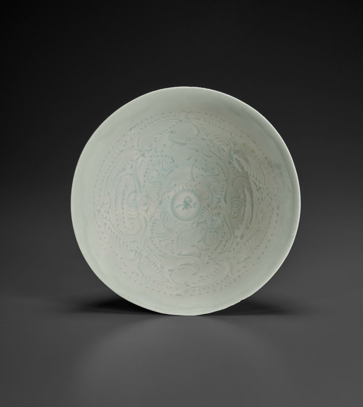 A carved Qingbai 'boys' bowl, Southern Song dynasty (1127-1279)
