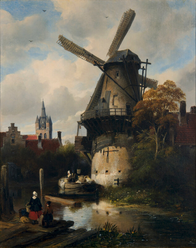 Antoine-Waldorp-Mill-with-a-view-of-Delft-1836