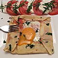  crêpe tomate/mozzarella/œuf 