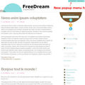 Localized html5 freedream wordpress theme + french translation