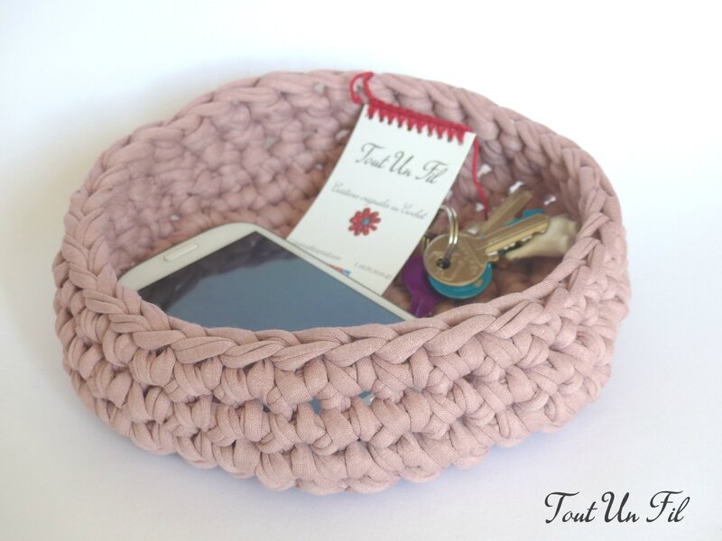 Panier vide-poche Trapilho Crochet T4 05