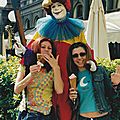 Un (trois ?) clown(esses) à florence (italie) en mai 2002 