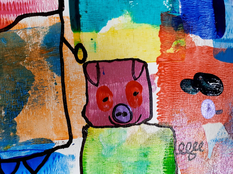 360-Personnages Animaux Monstres- Cache-cache peinture sur bois en maternelle (28)