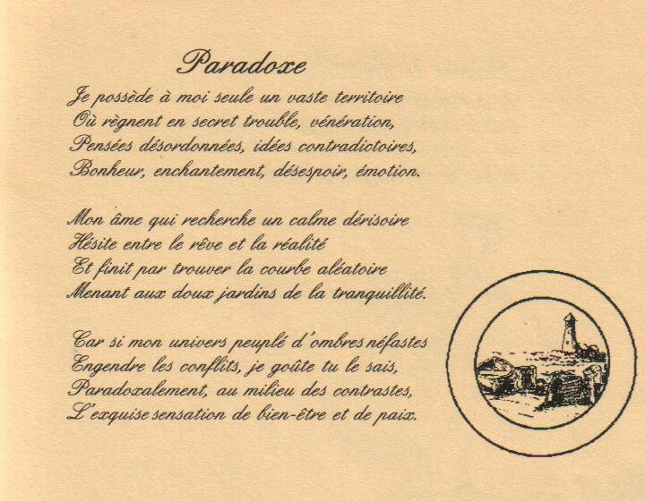 100 poèmes 71 paradoxe