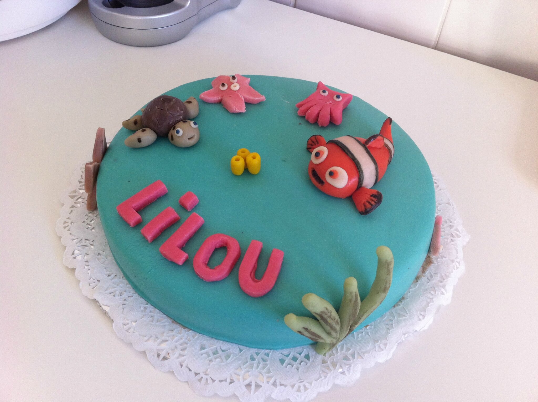 Gateau Nemo En Pate A Sucre Mes Realisations