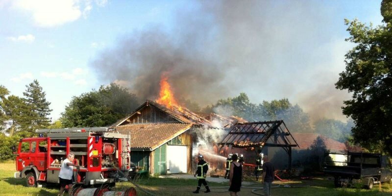 Landes Une maison détruite dans un violent incendie à Sore