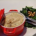 Cassolette de poulet forestière, sans gluten
