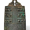 A finely cast bronze bell, bo, late spring and autumn period, 6th–5th century bc