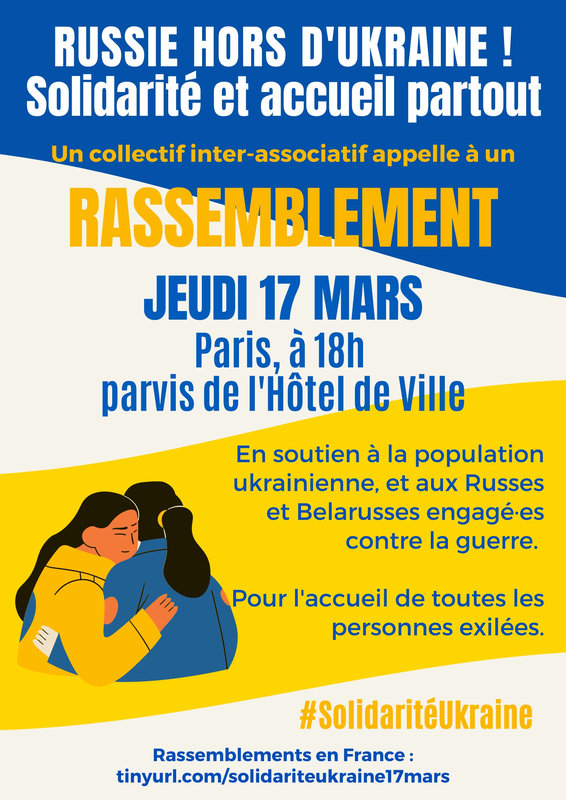 AFFICHE RASSEMBLT PARIS 1