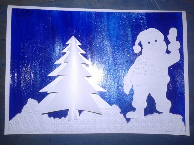 152_Noël et Nouvel an_ Carte Blanc Bleu Argent (25)