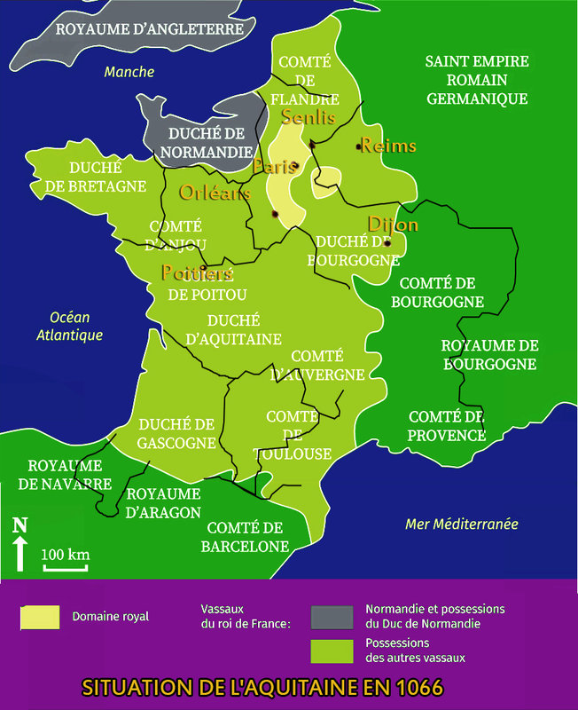 SITUATION DE L'AQUITAINE EN 1066