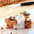 Barres au museli & pépites de chocolat