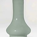 A small Longquan celadon long-necked vase, Southern Song Dynasty (1127-1279)
