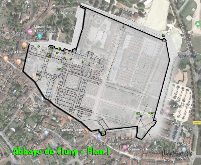 Abbaye de Cluny - Plan I