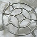 Dessous de plat alu rond