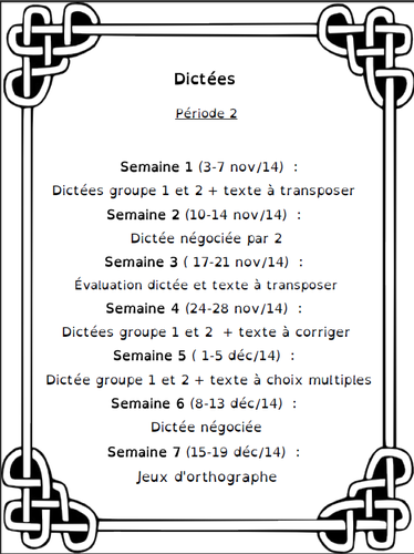 Cartes à  dictées - De deux choses l'une