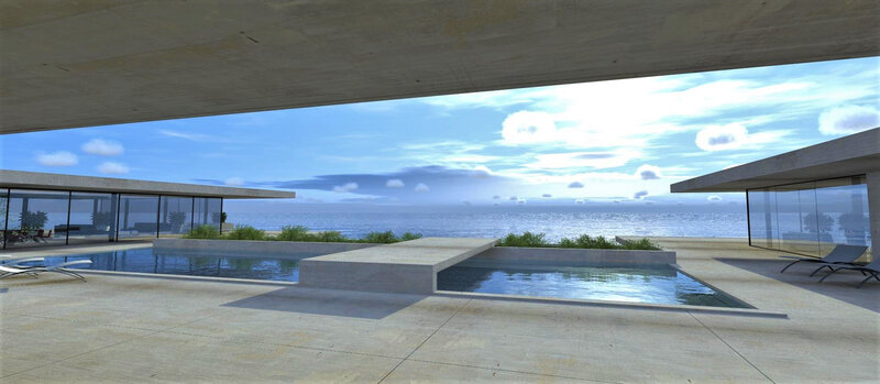 Villa contemporaine vue mer à Cannes cote d'azur - architecte Cannes