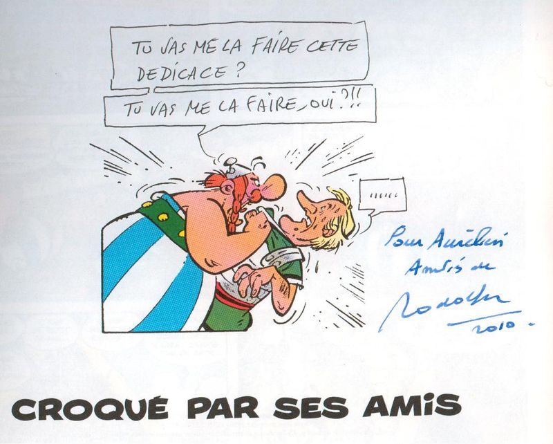 Rodolphe Uderzo Croqué Dédicaces Orel10 - 