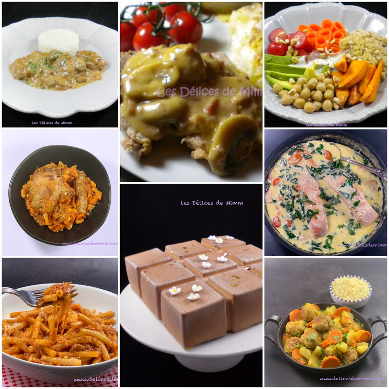 Mon menu de la semaine 17 10 2022