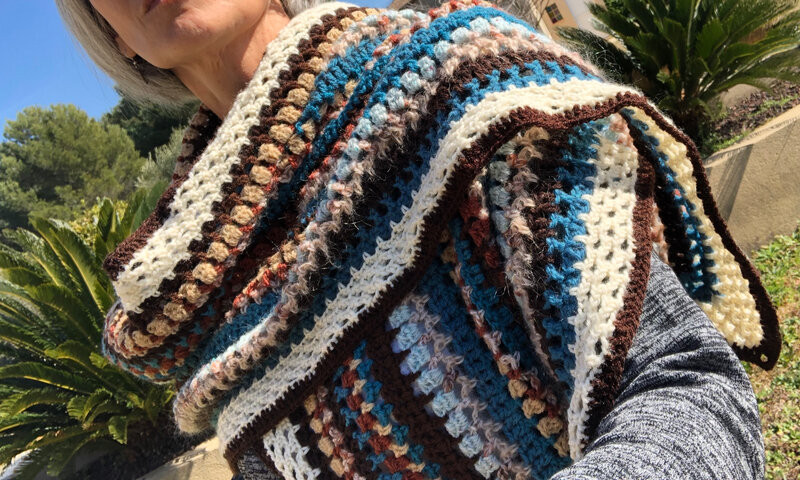 étole multicolore-crochet- La chouette bricole (10)