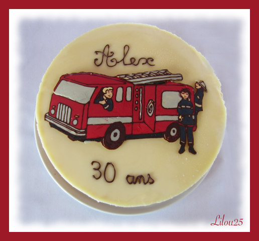 3 Chocolats Theme Pompier Gateaux En Fete De Lilou 25