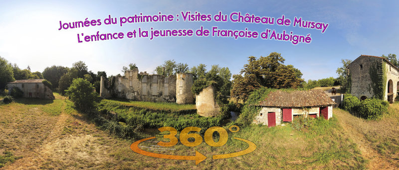 Journées du patrimoine - Visites du Château de Mursay - L'enfance et la jeunesse de Françoise d'Aubigné