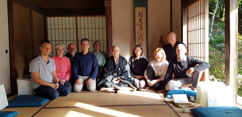 Groupe du centre Assise au Ryutaku-ji, 2018