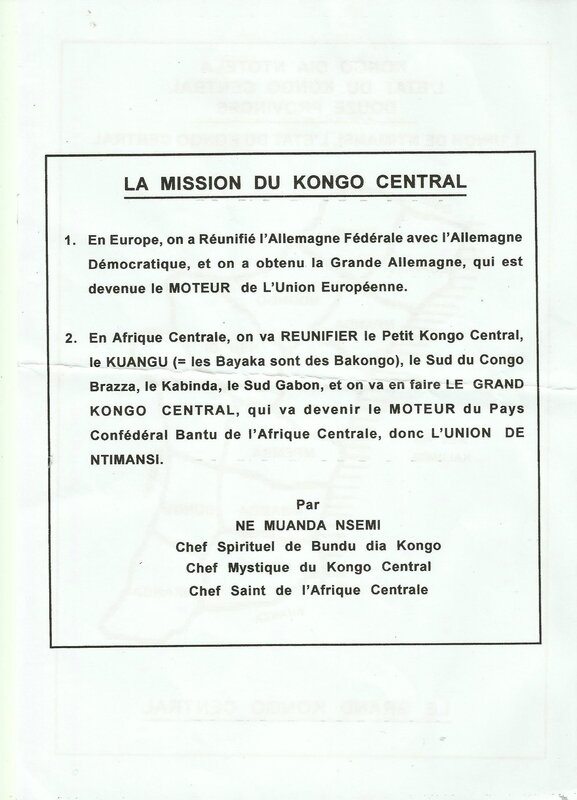 LA MISSION DU KONGO CENTRAL b