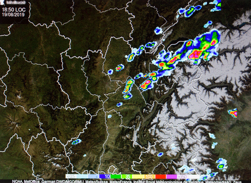 19 Et Aout 19 Front Froid Stationnaire Orages Sur Leman