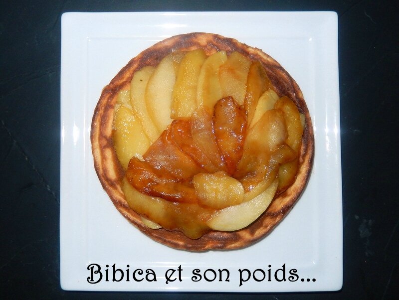 Blinis moelleux et légers à la pomme caramélisée