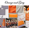 Orange + gris 