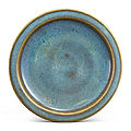 A junyao purple-splashed blue-glazed dish, song-ming dynasty (960-1644)