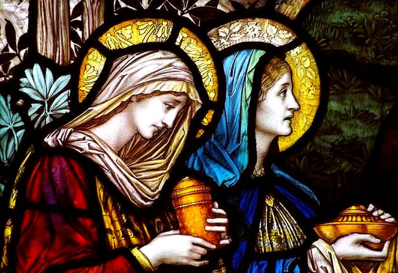 Marie Madeleine et la Vierge Marie