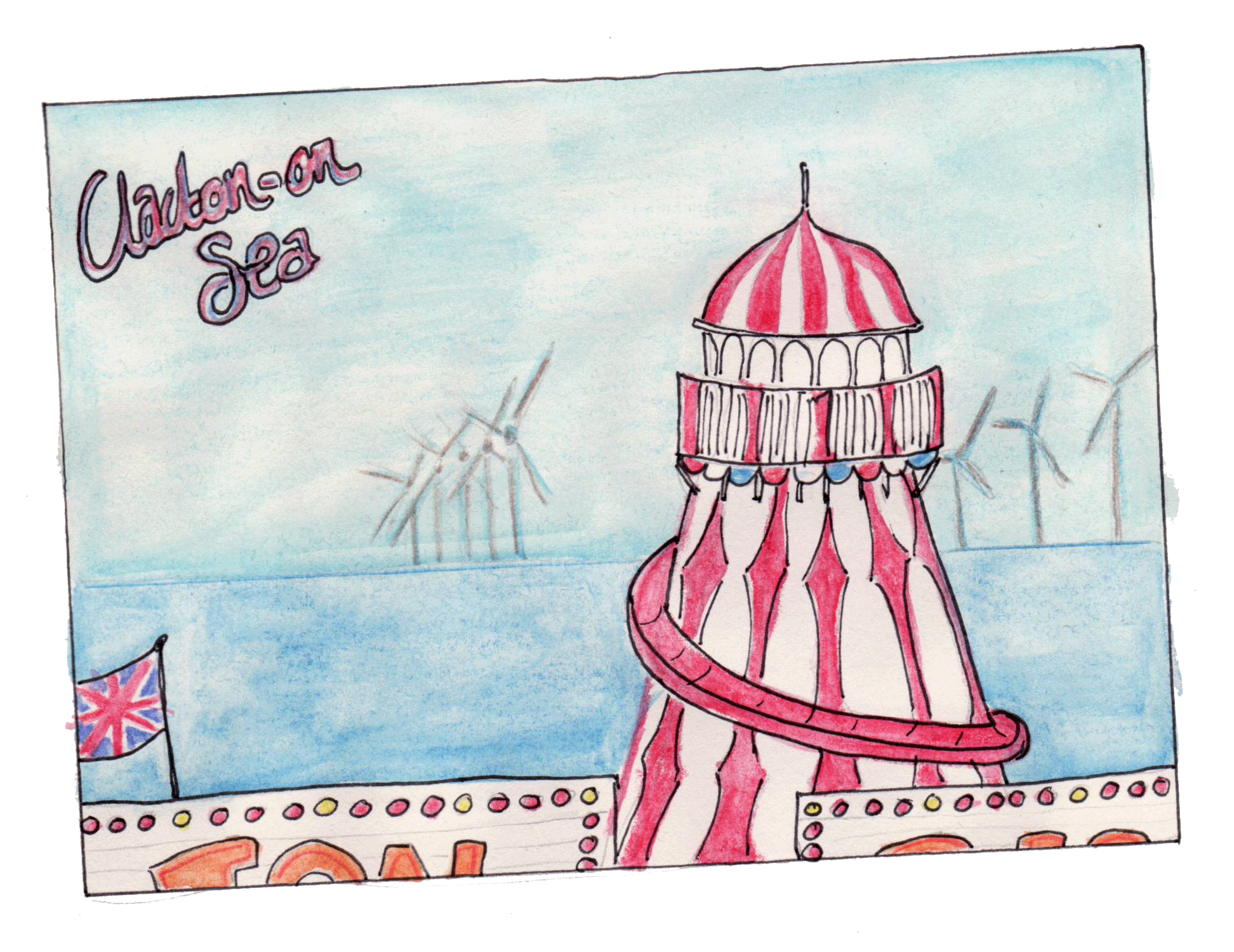 Carte Postale De Clacton On Sea Essex Londres Calling Carte Postale De Clacton On Sea Essex Londres Calling