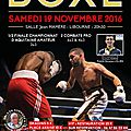 Une grande réunion de boxe à libourne le 19 novembre 2016