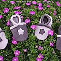 chausson fleur violet 2